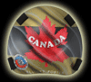 Airbrush Canada theme EYECANDYAIR goalie Mask Backplate