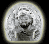 Mark Servos portraiture tribute to Nathan Marsters on a Bauer goalie mask airbrushed by Steve Nash EYECANDYAIR