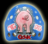 Custom Painted pig theme EYECANDYAIR Eddymask Goalie Mask Backplate