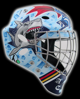 EYECANDYAIR custom painted HOCKtoberfest 2009 goalie mask