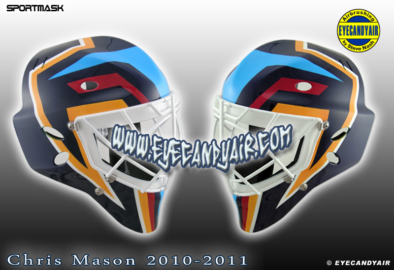 Chris Mason goalie mask Atlanta Thrashers 2010 eyecandyair