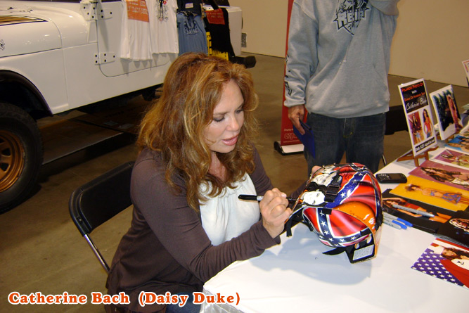 Catherine Bach autographs ultimate fan memorabilia Tribute Goalie Mask