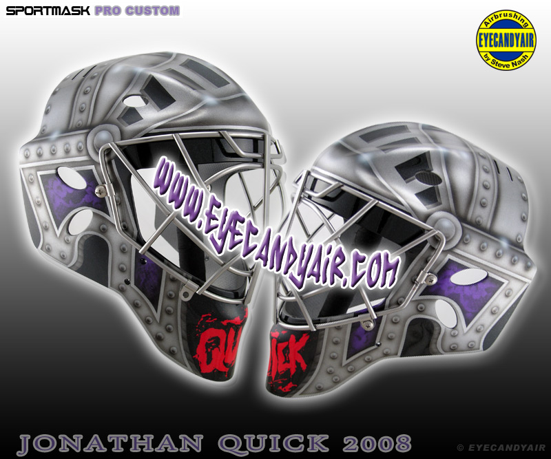 airbrushed Jonathan Quick Manchester Monarchs 2008 Sportmask goalie mask EYECANDYAIR