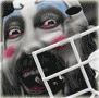 Horror theme Sportmask Mage goalie mask airbrush painted by steve nash hockey artist of eyecandyair