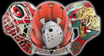 EYECANDYAIR Goalie Mask Airbrushing Painting